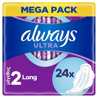 ALWAYS | Σερβιέτες Ultra Long Plus Trio 24 Τεμάχια