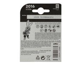 DURACELL | Μπαταρίες Λιθίου CR2016 2 Τεμάχια