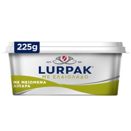 LURPAK | Soft Light Μειωμένα Λιπαρά με Ελαιόλαδο Σκαφάκι 225g