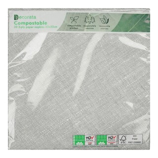 DECORATA | DECORATA Χ/ΤΕΣ ΠΛΕΞΗ ΓΚΡΙ 33X33 20T
