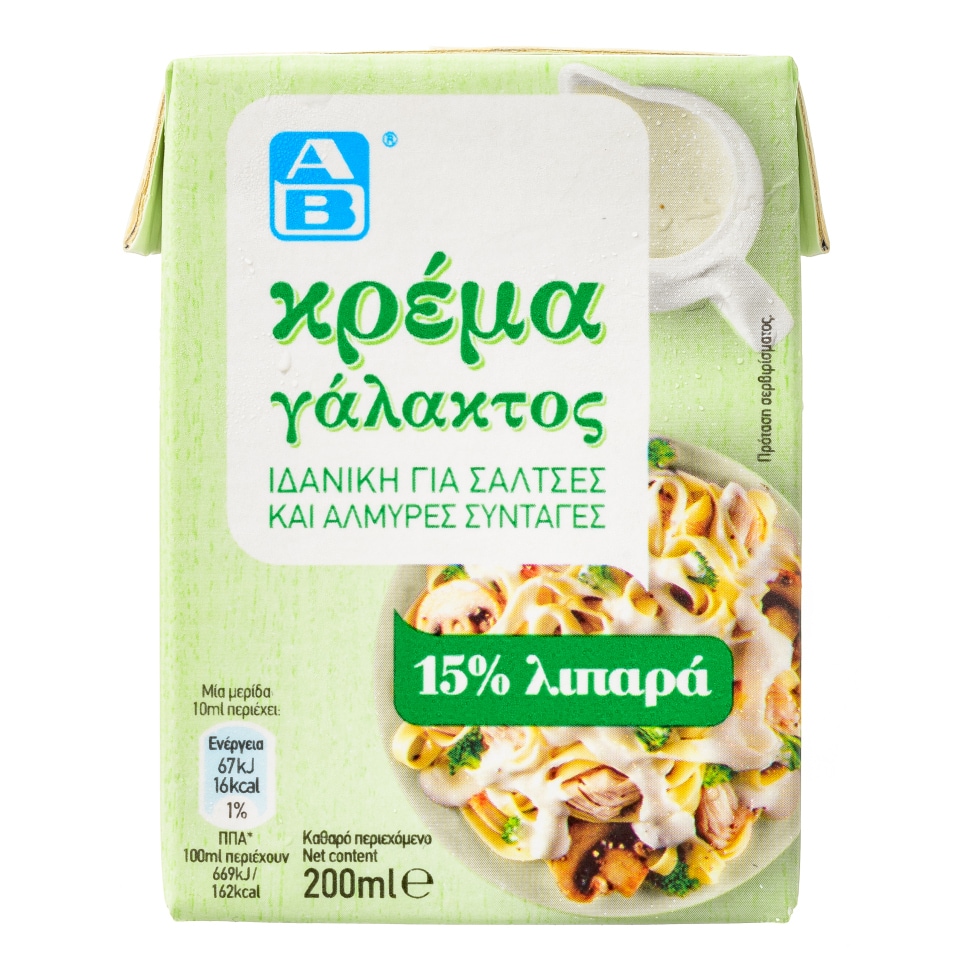 ΑΒ Κρέμα Γάλακτος Light 200 ml