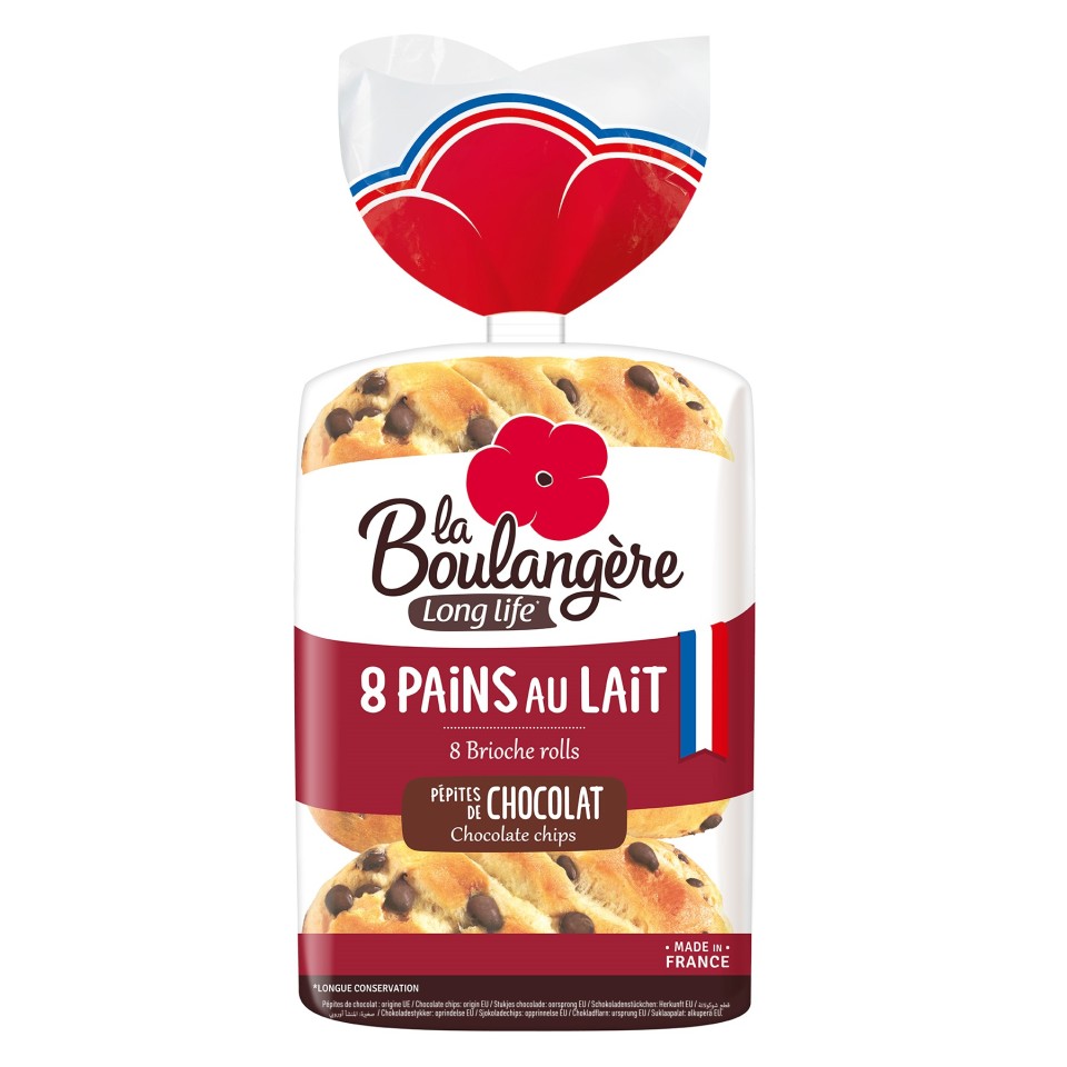 LA BOULANGERE Ψωμάκια Brioche με Σοκολάτα 8x35g