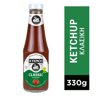 Κέτσαπ Απλό Γυάλινη Φιάλη 330 gr