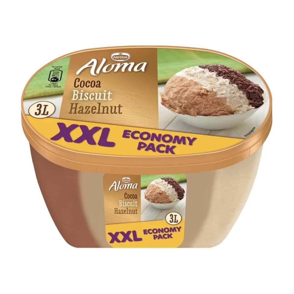 Παγωτό XXXL Σοκολάτα Μπισκότο Φουντούκι 1.455kg