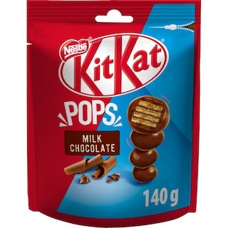 KITKAT | Γκοφρετάκια Pops Σοκολάτα Γάλακτος 140gr