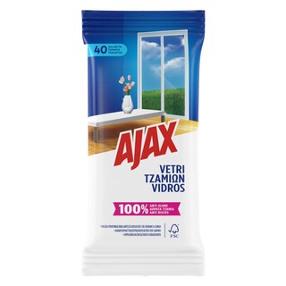 AJAX | Cleaning Wipes For Glass 40 Pieces