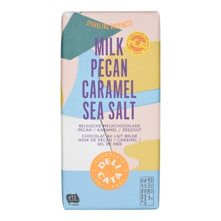 DELICATA | Σοκολάτα Γάλακτος με Καρύδια Πεκάν & Καραμέλα 180g