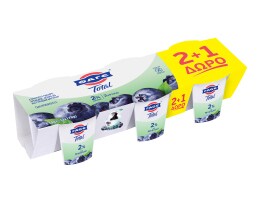 TOTAL | Επιδόρπιο Γιαουρτιού 2% Μύρτιλο 3x170g 2+1 Δώρο ΔΩΡ 170ΓΡ