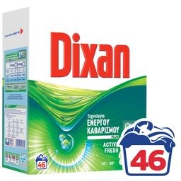 DIXAN | DIXAN DEEP CLEAN POWDER F.SPRING 46SC Φρεσκάδα Άνοιξης 46 Μεζ.
