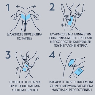 VEET | Αποτριχωτικές Ταινίες Σώματος Ευαίσθητες Επιδερμίδες 20 Τεμάχια