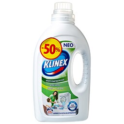 KLINEX | Υγρό Απορρυπαντικό Ρούχων Fresh Clean 25 Μεζ. 50% Έκπτωση