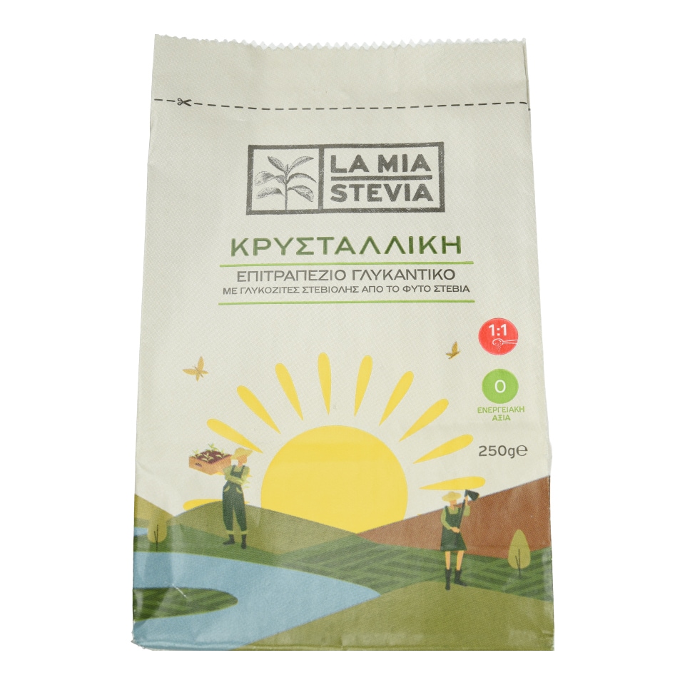 LA MIA STEVIA Γλυκαντικό Στέβια Κρυσταλλική 250gr