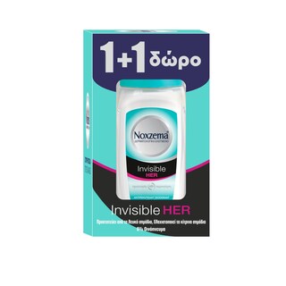 NOXZEMA | Αποσμητικό Roll On Invisible Her 50ml 1+1 Δώρο