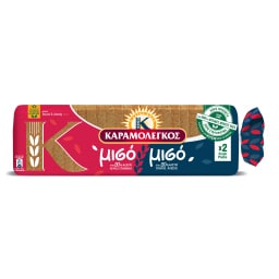 ΚΑΡΑΜΟΛΕΓΚΟΣ | Toast Bread Half Half Wheat & Whole Grain 720g