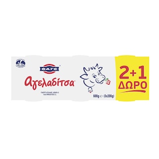 ΑΓΕΛΑΔΙΤΣΑ | Γιαούρτι Αγελάδος 4% Λιπαρά 200g 2+1 Δώρο