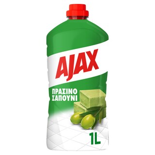 AJAX | Υγρό Καθαρισμού Πράσινο Σαπούνι 1lt