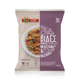 ΜΠΑΡΜΠΑ ΣΤΑΘΗΣ | Βίδες Ολικής Μελιτζάνα & Βασιλικό Κατεψυγμένο 600gr