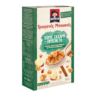 QUAKER | Τραγανές Μπουκιές Μήλο Χωρίς Πρόσθετη Ζάχαρη 400g