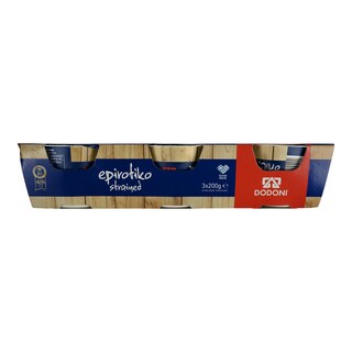 ΔΩΔΩΝΗ | ΗΠΕΙΡΩΤΙΚΟ | Γιαούρτι Στραγγιστό Ηπειρώτικο 6%  3 X 200 gr 0.50Ε