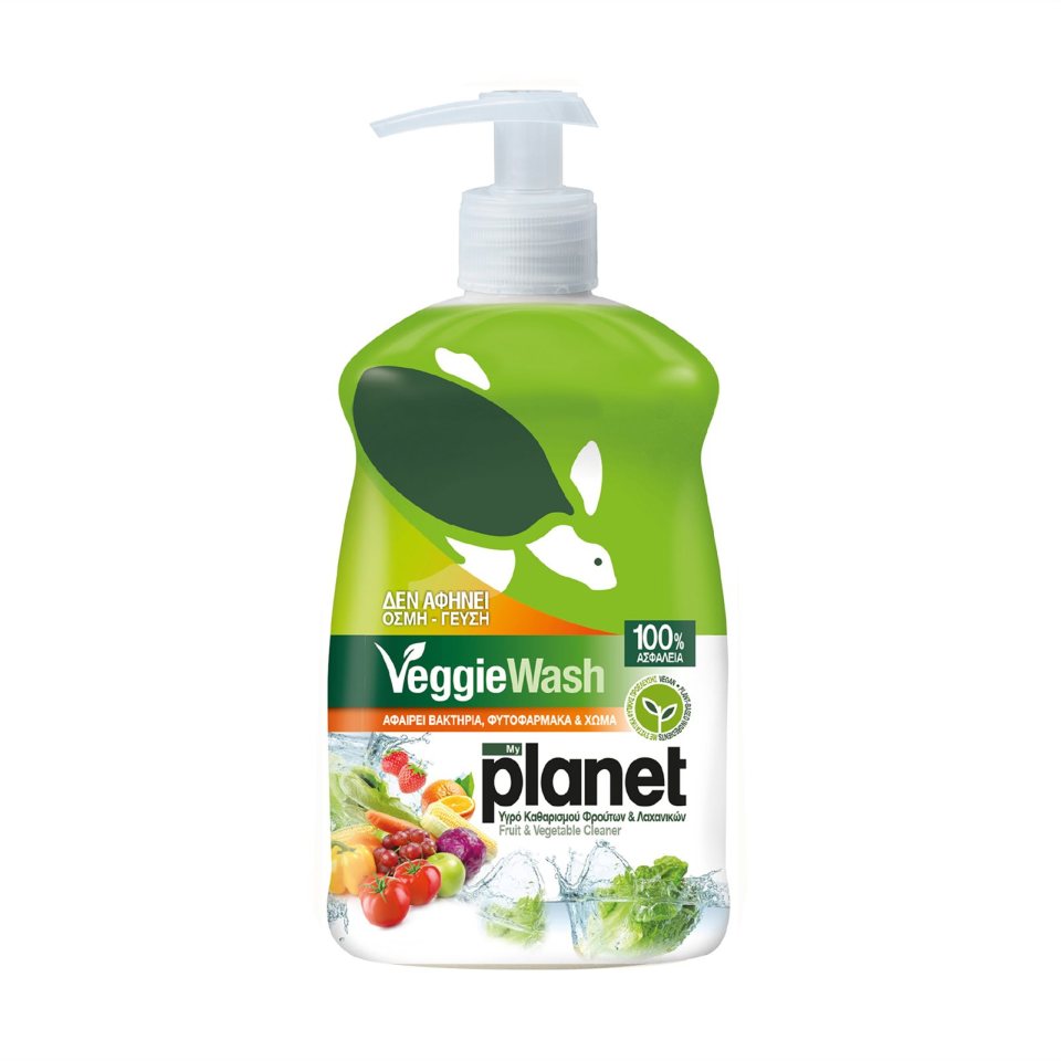 PLANET Υγρό Καθαρισμού Φρούτων και Λαχανικών Veggie Wash 450ml