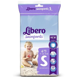 LIBERO | SWIMPANTS | Πάνες βρακάκι Μαγιό Μωρού Swimpants Small 7-12kg 6 Τεμάχια