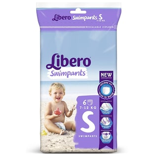 LIBERO | SWIMPANTS | Πάνες βρακάκι Μαγιό Μωρού Swimpants Small 7-12kg 6 Τεμάχια