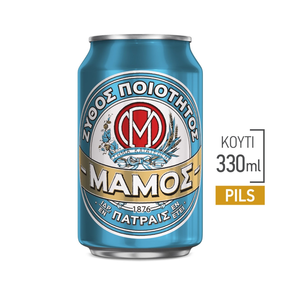 ΜΑΜΟΣ Μπύρα Pilsner Κουτί 330ml