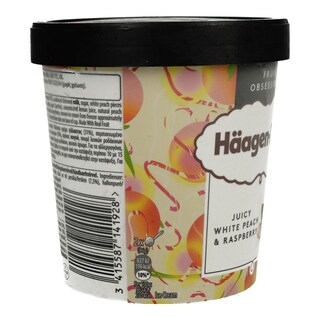 HAAGEN DAZS | Παγωτό Juicy White Peach & Raspberry 460 ml