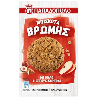 ΠΑΠΑΔΟΠΟΥΛΟΥ | Biscuits Oat Apple & Nuts 150g