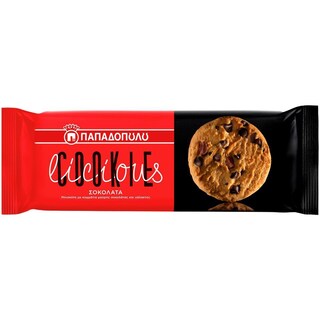 ΠΑΠΑΔΟΠΟΥΛΟΥ | Μπισκότα Cookies με Κομμάτια Σοκολάτας 180g