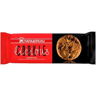 ΠΑΠΑΔΟΠΟΥΛΟΥ | Μπισκότα Cookies με Κομμάτια Σοκολάτας 180g
