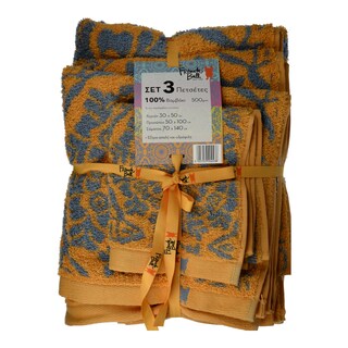 FRENCH BULL | Πετσέτες Σετ Βαμβακερές με Σχέδια