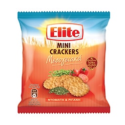 ELITE | Μίνι Κράκερς Μεσογειακά Ντομάτα & Ρίγανη 50g