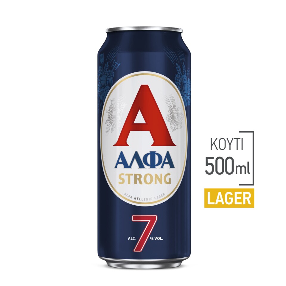 ΑΛΦΑ Μπύρα Strong Lager Κουτί 500ml