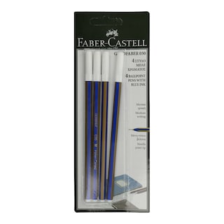 FABER | FABER CASTELL SET PENS BLUE BALLPEN GOLDFA 6P