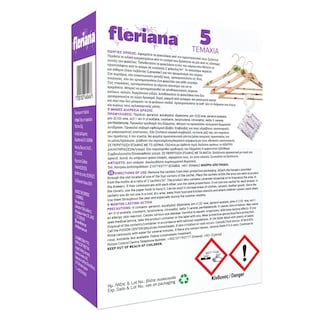 FLERIANA | Σκοροαπωθητικά Φακελάκια Λεβάντα 5 Τεμάχια Έκπτωση 1Ε