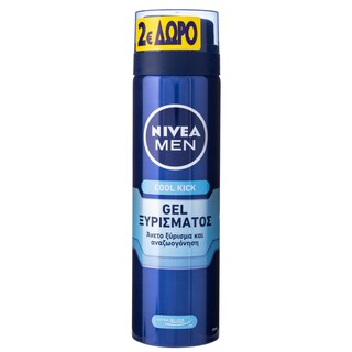 NIVEA | Gel Ξυρίσματος Men Cool Kick 200ml Έκπτωση 2Ε