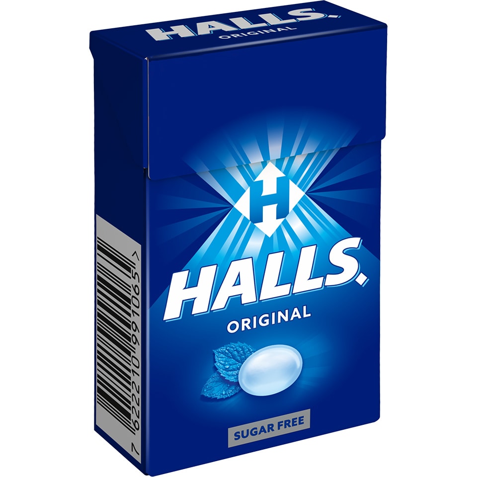 HALLS Καραμέλες Original Μενθόλη & Ευκάλυπτος 28g