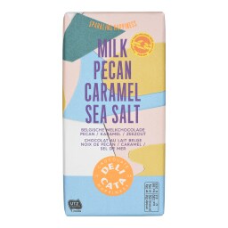 DELICATA | Σοκολάτα Γάλακτος με Καρύδια Πεκάν & Καραμέλα 180g