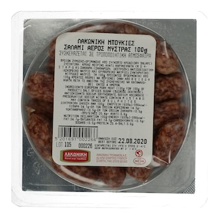 ΛΑΚΩΝΙΚΗ | ΣΑΛΑΜΙ ΑΕΡΟΣ ΜΠΟΥΚΙΕΣ ΜΥΣΤΡΑΣ ΛΑΚΩΝΙΚΗ 100ΓΡ