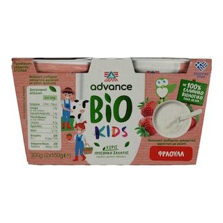 ADVANCE | Γιαούρτι Advance Kids Bio Φράουλα 2x150g