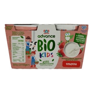 ADVANCE | Γιαούρτι Advance Kids Bio Φράουλα 2x150g