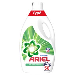 ARIEL | Υγρό Πλυντηρίου Ρούχων Mountain Spring 56 Μεζούρες