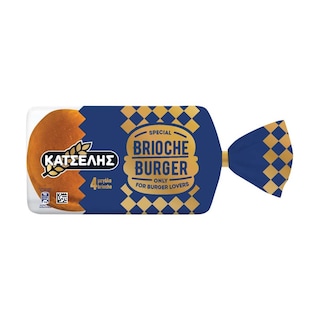 ΚΑΤΣΕΛΗΣ | Ψωμάκια Burger Brioche 380g