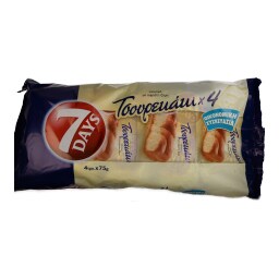7DAYS | ΤΣΟΥΡΕΚΑΚΙ ΚΛΑΣΣΙΚΟ 4 Χ 75 GR