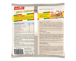 KANAKI | MINI KALZONE | Πιτάκια Κατεψυγμένα Mini Calzone Cheese Delight 450gr