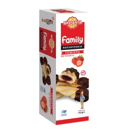 ΒΙΟΛΑΝΤΑ | Cookies Family Filled Strawberry 300g