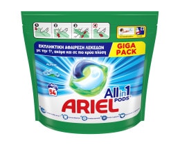 ARIEL | Kάψουλες Πλυντηρίου Ρούχων Allin1 Pods Alpine 54 Τεμάχια
