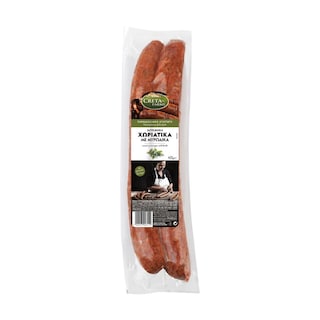 CRETA FARMS | ΕΝ ΕΛΛΑΔΙ | SAUSAGES ΧΩΡΙΑΤΙΚΑ ΦΑΡΜΑ ΜΕ ΜΥΡΩΔΙΚΑ 400GR