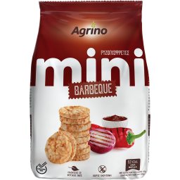 AGRINO | Ρυζογκοφρέτες Μίνι Barbeque 50g